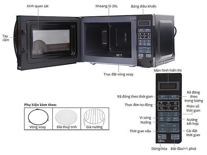 Lò vi sóng Sharp R-G273VN(B) - Hàng chính hãng