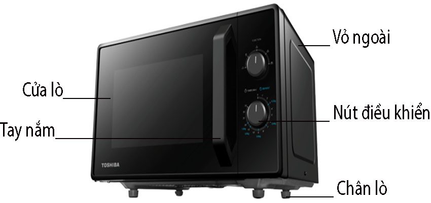 Lò vi sóng Toshiba MW2-MM24PC(BK) - Hàng chính hãng