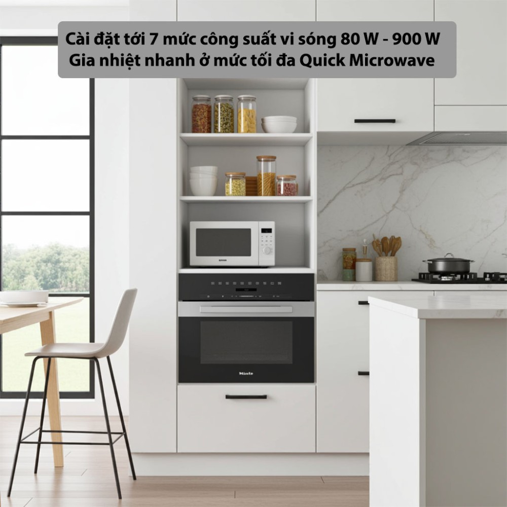 Lò vi sóng âm tủ Miele M-7240-TC - Hàng chính hãng