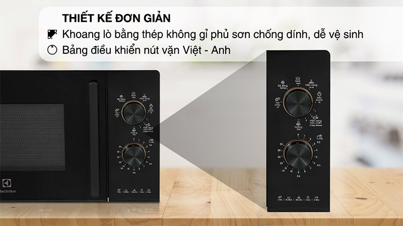 Lò vi sóng có nướng Electrolux EMG20K22B - Hàng chính hãng