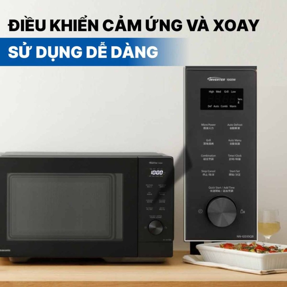 Lò vi sóng có nướng 29 lít Panasonic NN-GD35QBYUE - Hàng chính hãng
