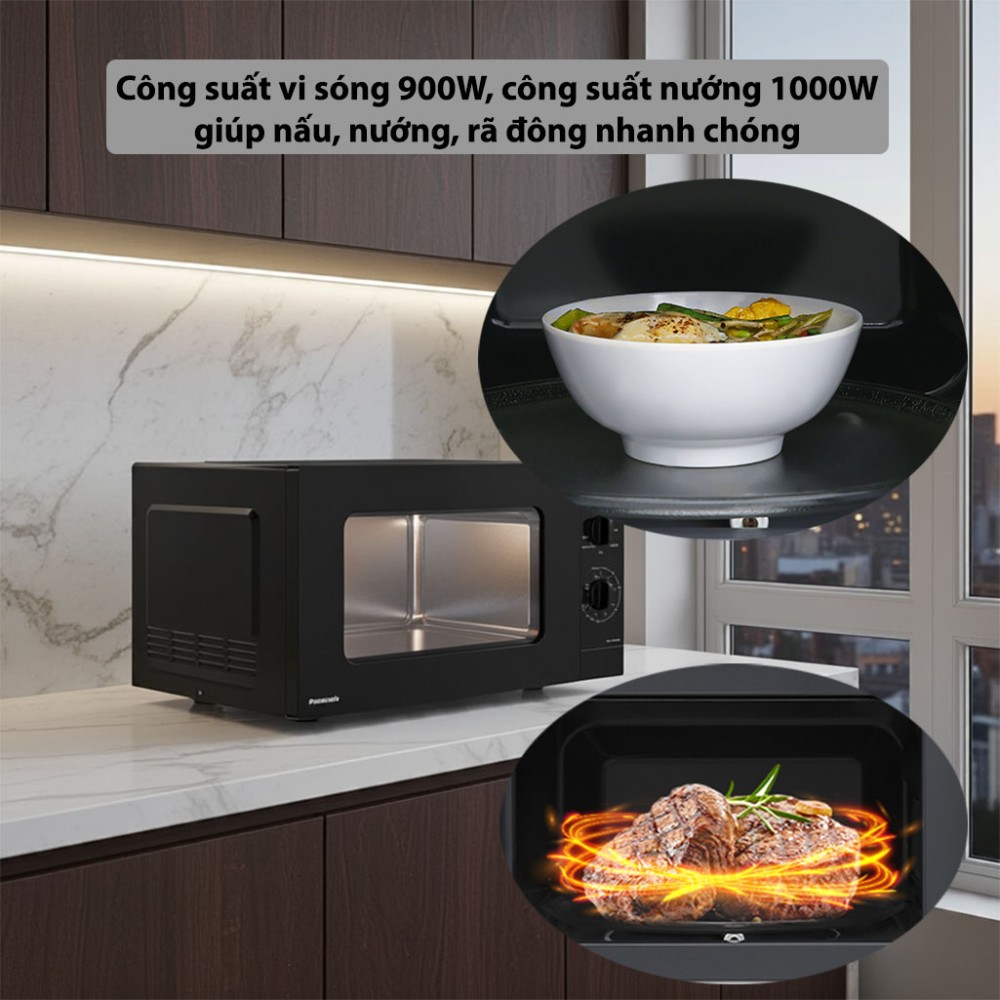 Lò vi sóng có nướng Panasonic NN-GM34NBYUE 24 lít - Hàng chính hãng