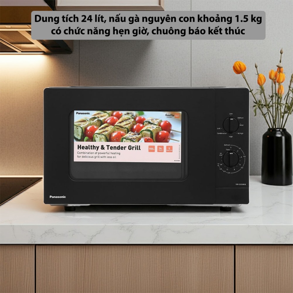 Lò vi sóng có nướng Panasonic NN-GM34NBYUE 24 lít - Hàng chính hãng