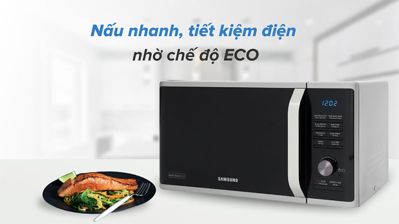 Lò vi sóng có nướng Samsung MG23K3575AS/SV - Hàng chính hãng