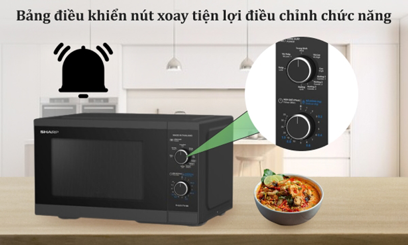 Lò vi sóng có nướng Sharp R-G251TV-BK - Hàng chính hãng