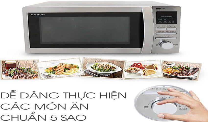 Lò vi sóng kết hợp nướng Sharp R-G932VN ST - Hàng chính hãng