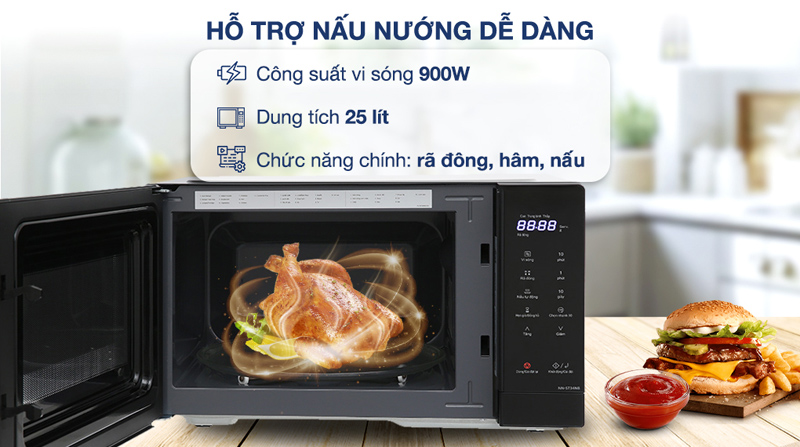 Lò vi sóng Panasonic NN-ST34NBYUE - Hàng chính hãng