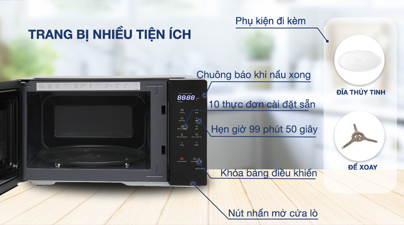 Lò vi sóng Panasonic NN-ST34NBYUE - Hàng chính hãng