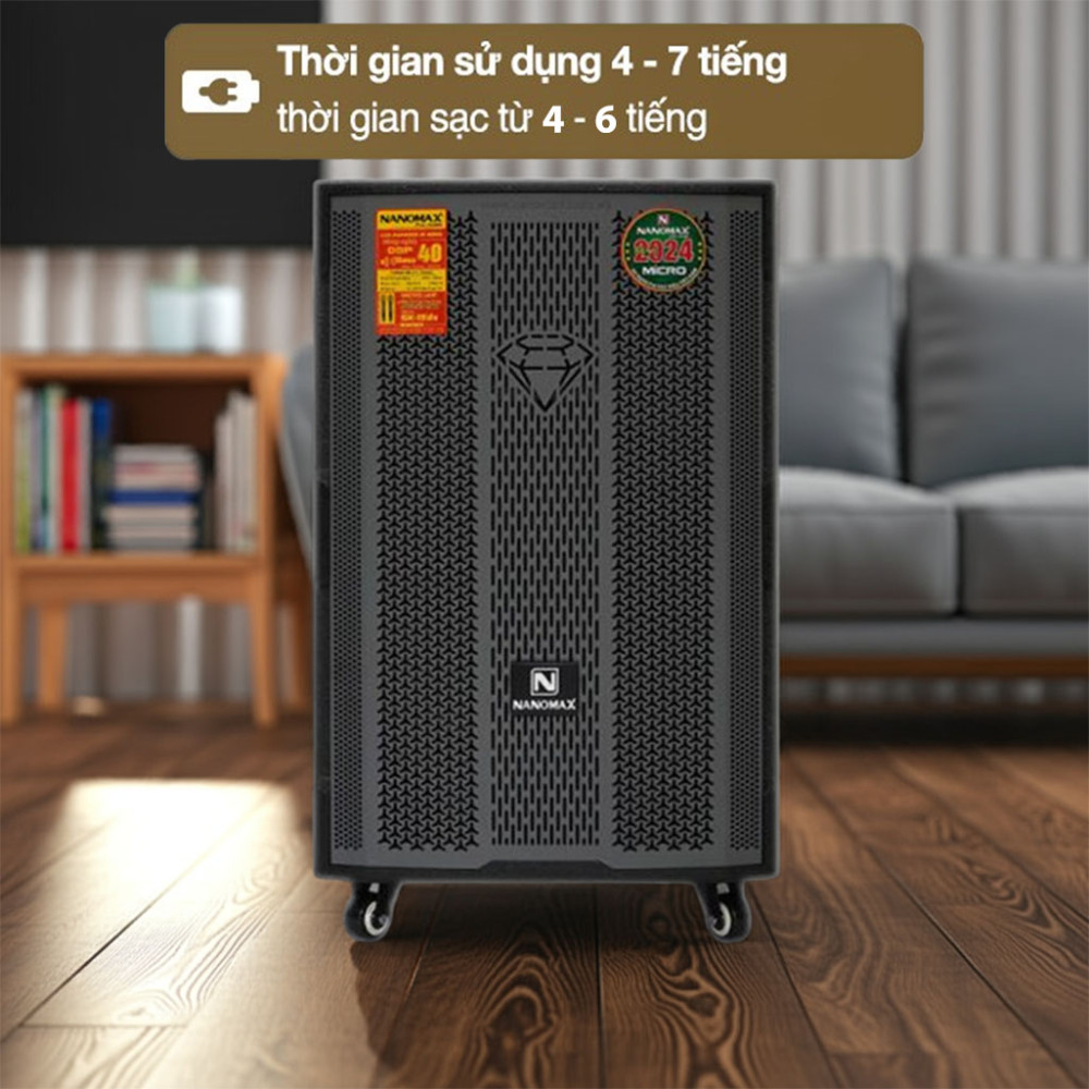 Loa kéo Nanomax SK-15D5 Bass 40cm 650W - Hàng chính hãng