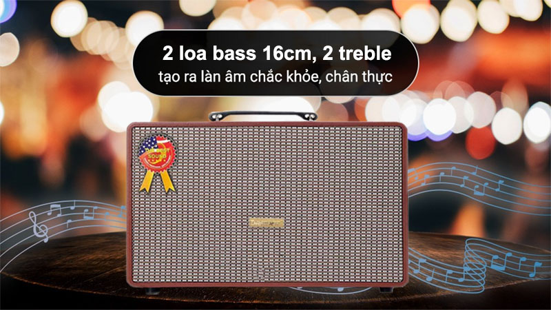 Loa xách tay Thunder T-26PRO - Hàng chính hãng