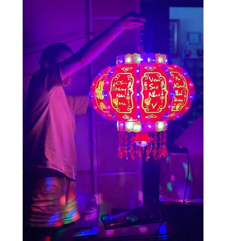 Lồng đèn quả cầu tự xoay Size 60, Đường kính 42cm - Hàng chính hãng