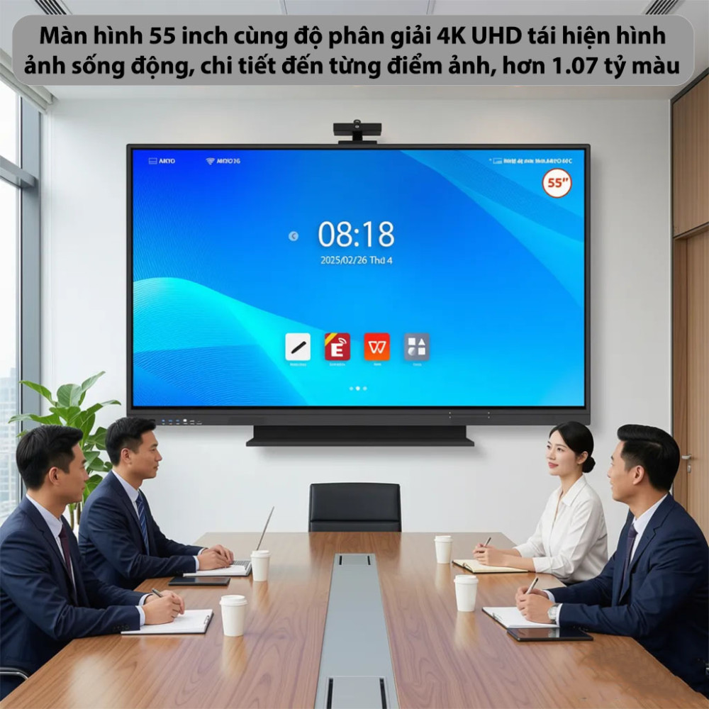 Màn hình tương tác Aikyo AID-B5525UHD - Hàng chính hãng
