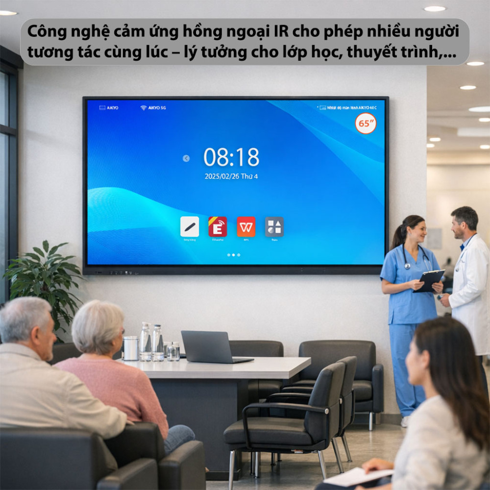 Màn hình tương tác Aikyo AID-B6525UHD - Hàng chính hãng