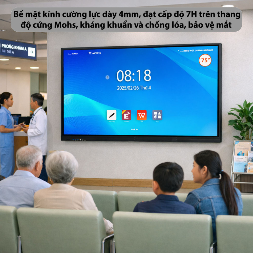 Màn hình tương tác Aikyo AID-B7525UHD - Hàng chính hãng
