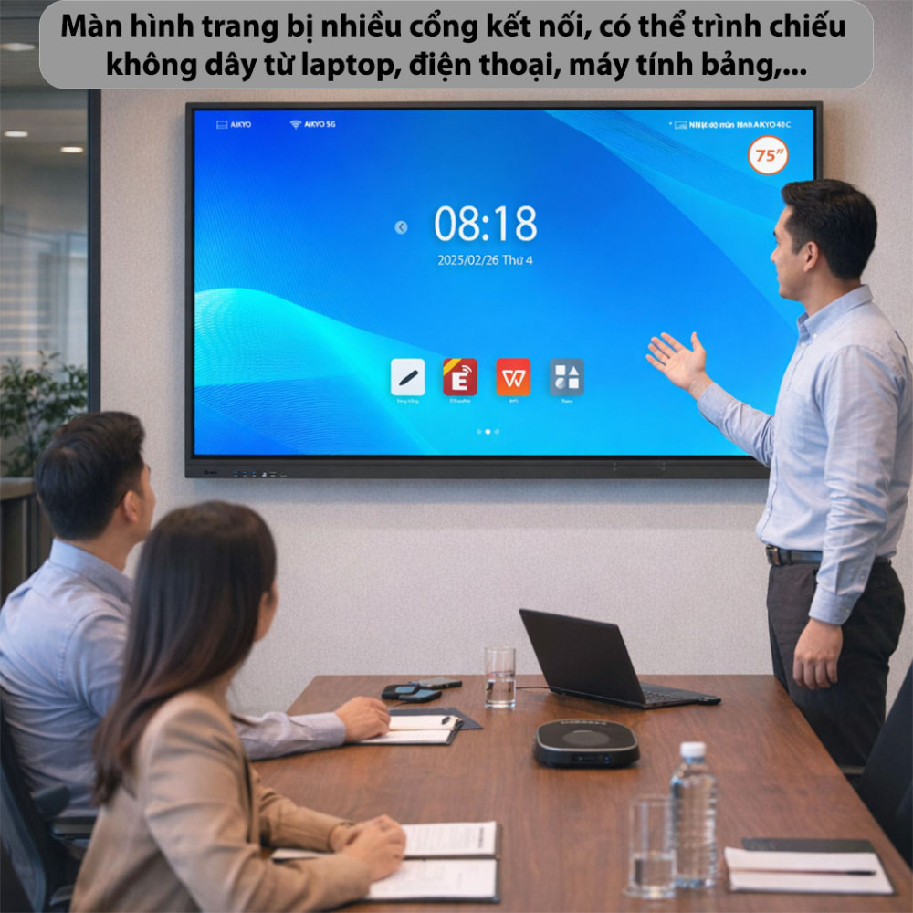 Màn hình tương tác Aikyo AID-B7525UHD - Hàng chính hãng
