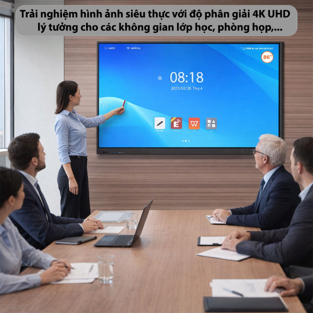 Màn hình tương tác Aikyo AID-B8625UHD - Hàng chính hãng
