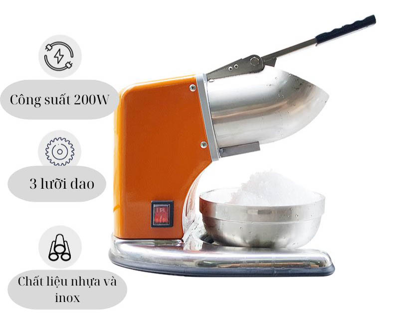 Máy bào đá 3 lưỡi RiriHong SB-100 - Hàng chính hãng