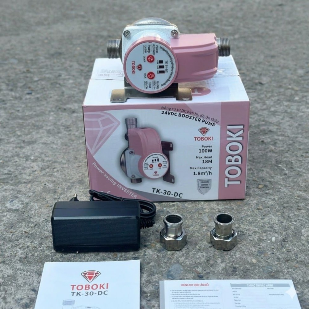 Máy bơm tăng áp mini Toboki TK-30-DC - Hàng chính hãng