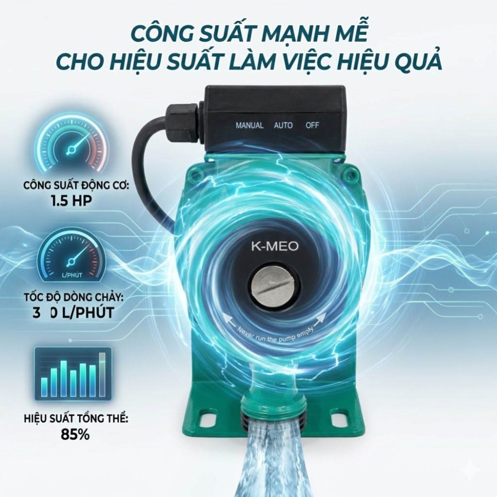 Máy bơm nước tăng áp K-MEO TK-10 - Hàng chính hãng