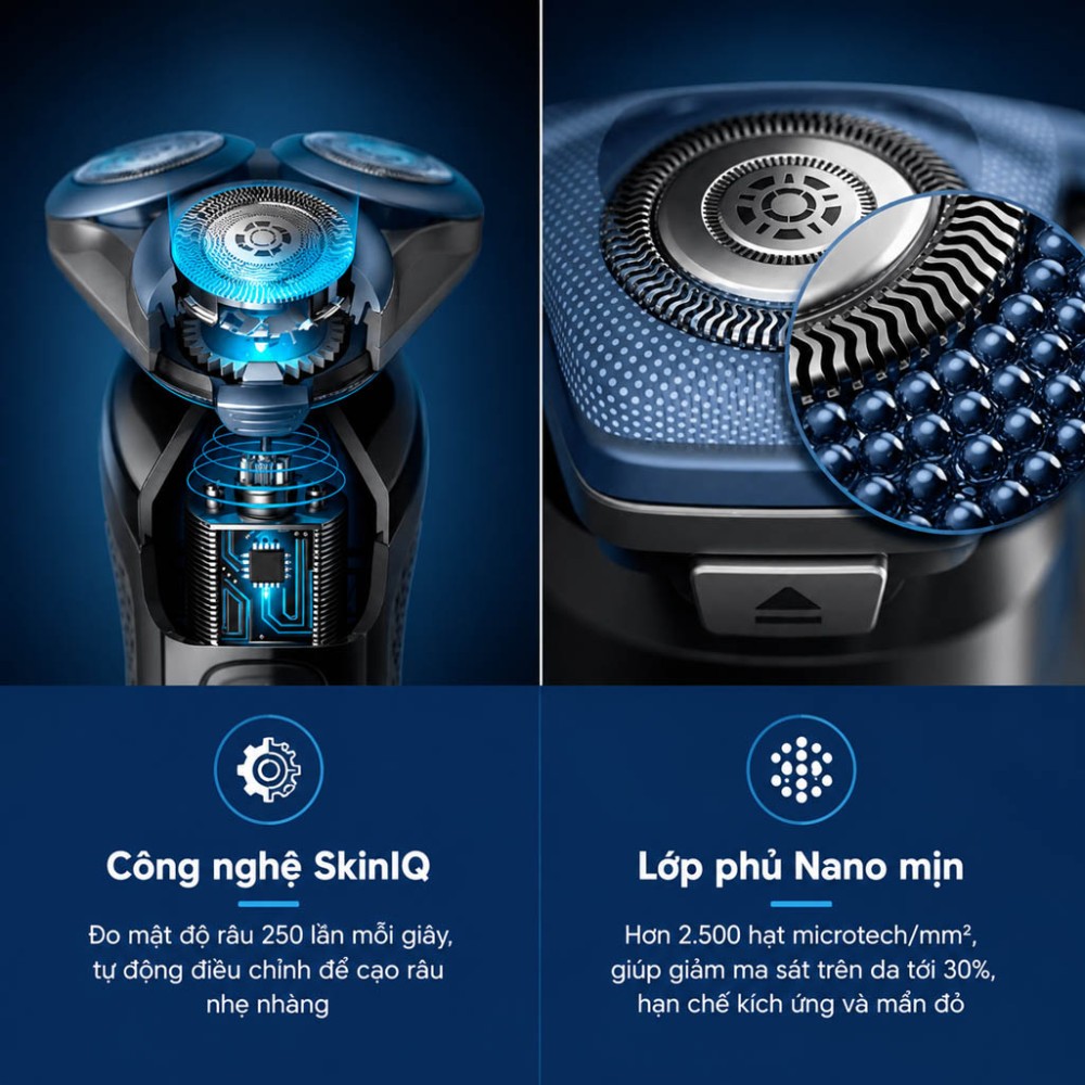 Máy cạo râu khô và ướt Philips S7886/50 - Hàng chính hãng