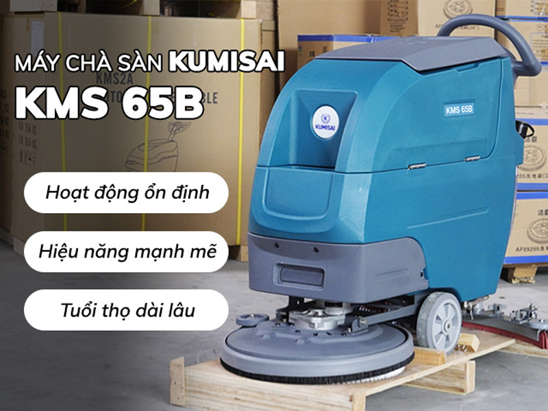 Máy chà sàn công nghiệp Kumisai KMS 65B - Hàng chính hãng