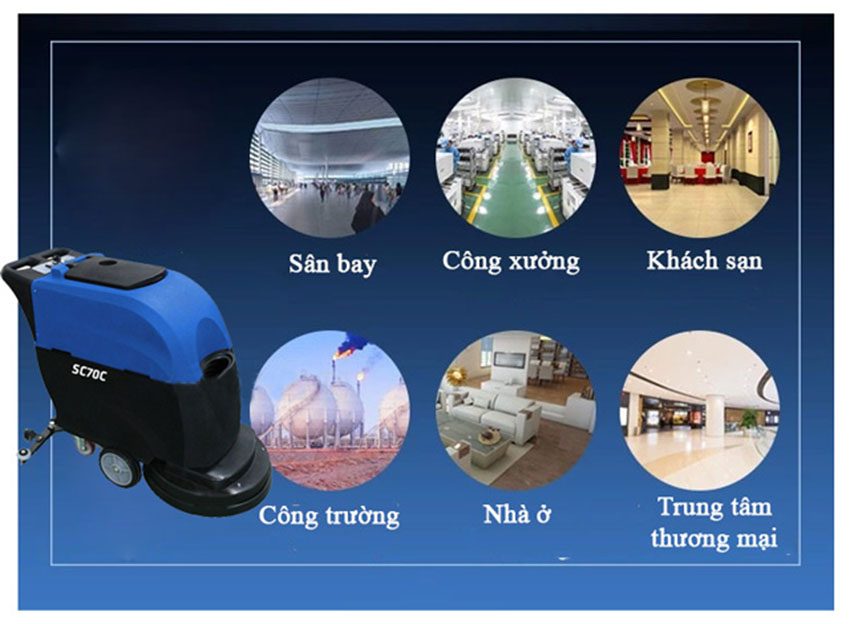 Máy chà sàn liên hợp Supper Clean SC-70C - Hàng chính hãng