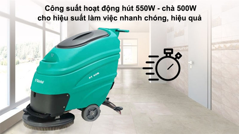 Máy chà sàn liên hợp dùng bình acquy Amtek AT50B - Hàng chính hãng