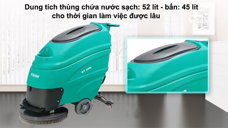 Máy chà sàn liên hợp dùng bình acquy Amtek AT50B - Hàng chính hãng