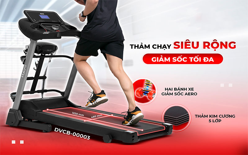 Máy chạy bộ đa năng Makano DVCB-00003 - Hàng chính hãng