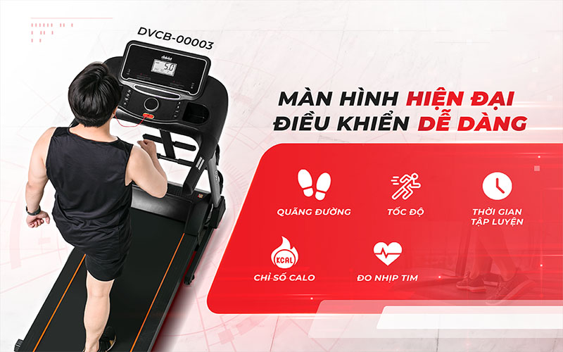 Máy chạy bộ đa năng Makano DVCB-00003 - Hàng chính hãng
