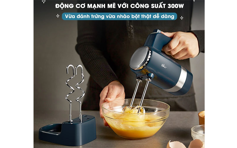 Máy đánh trứng trộn bột cầm tay Bear HM-B01V1 - Hàng chính hãng