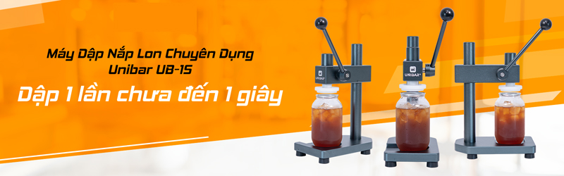 Máy dập nắp lon chuyên dụng Unibar UB-1S - Hàng chính hãng