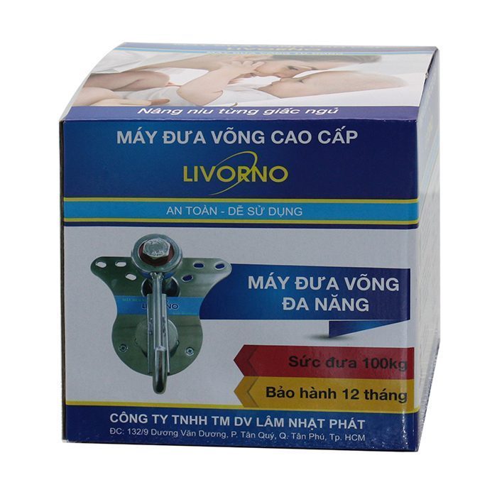 Máy đưa võng tự động cao cấp Livorno LVR01 - Hàng chính hãng