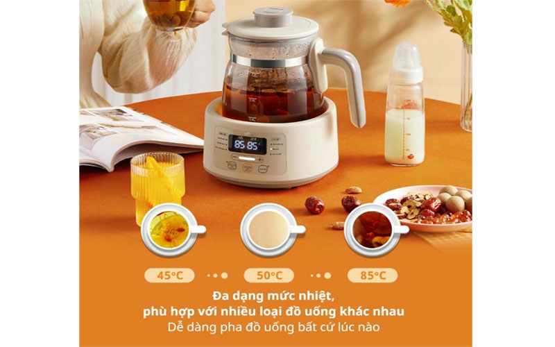 Máy đun nước hâm sữa Bear WW-4H12L - Hàng chính hãng