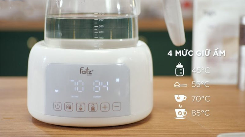 Máy đun và hâm nước pha sữa Quick 12 Plus Fatzbaby FB3504BH - Hàng chính hãng