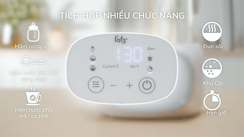 Máy đun và hâm nước pha sữa QUICK 9 Fatzbaby FB3526TN - Hàng chính hãng