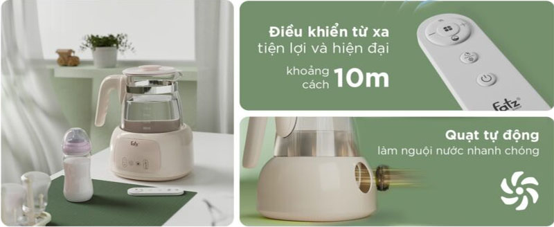 Máy đun và hâm nước pha sữa Quick 16 Plus Fatzbaby FB3508HB - Hàng chính hãng