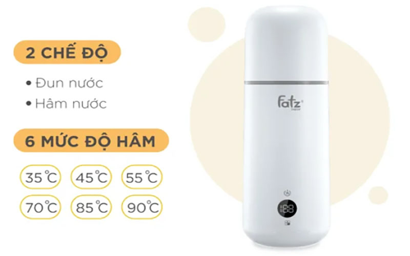 Máy đun và hâm nước pha sữa mini Smart 1 Fatzbaby FB3622VA - Hàng chính hãng