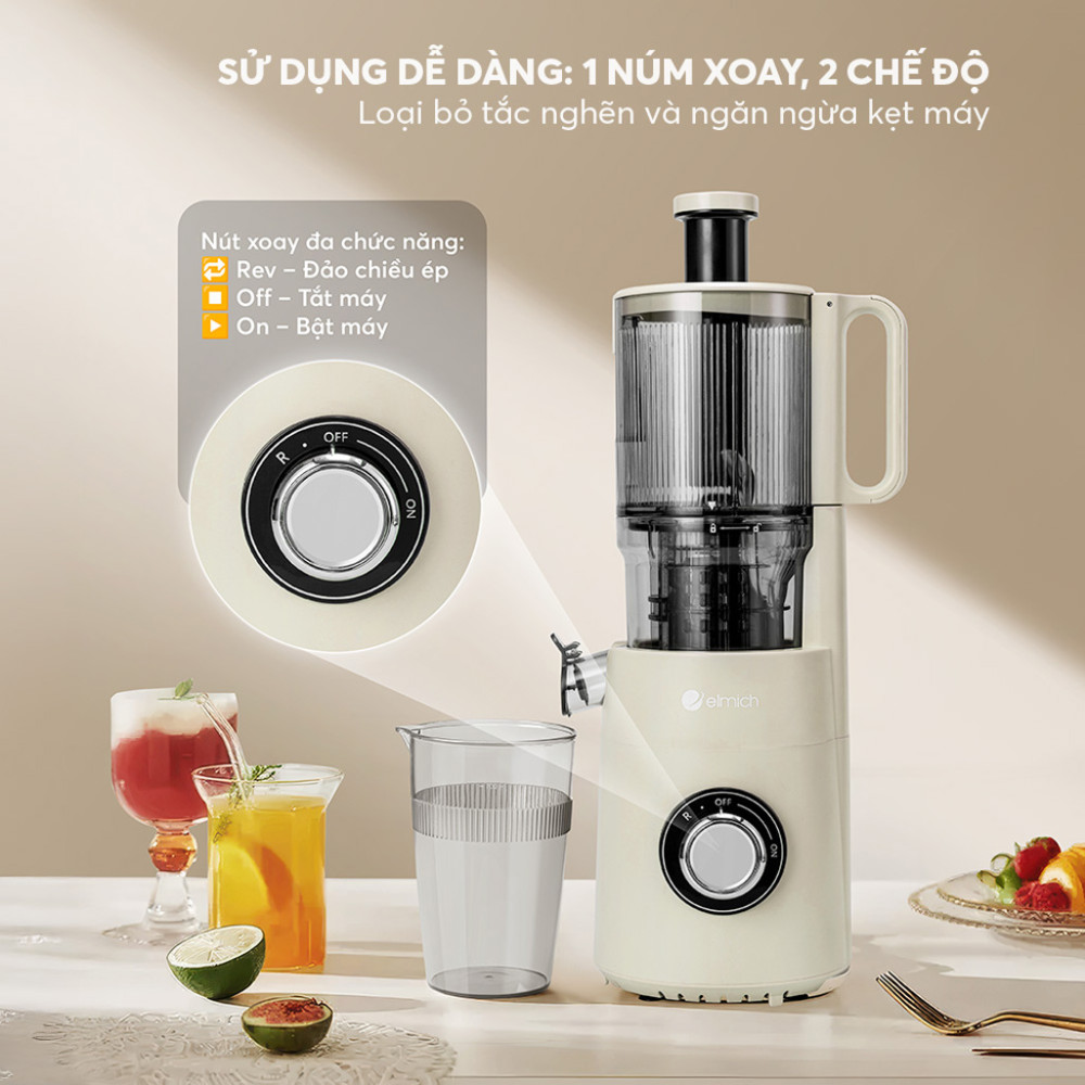 Máy ép chậm Elmich JEE9284PG - Hàng chính hãng