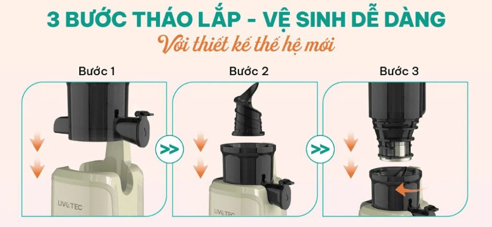 Máy ép chậm Livotec LSJ-B66S - Hàng chính hãng