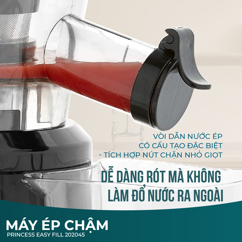 Máy ép chậm Princess Easy Fill 202045 - Hàng chính hãng