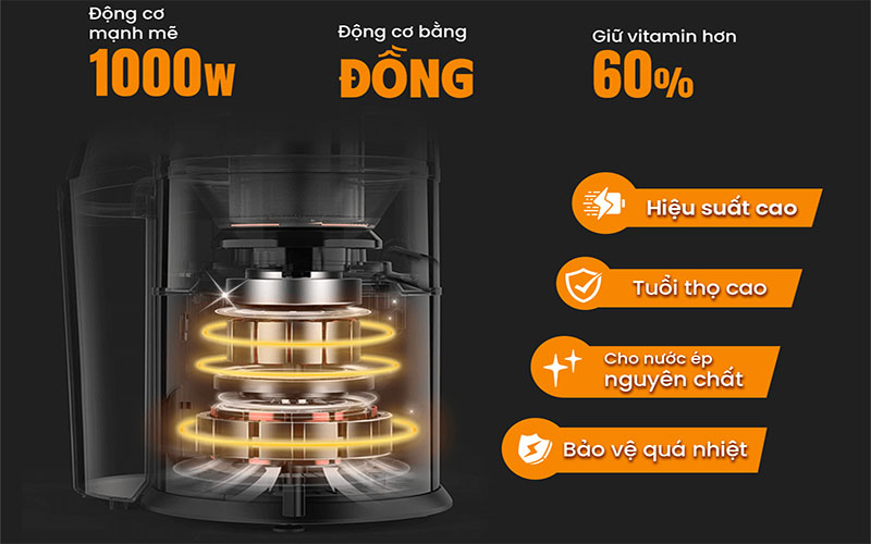 Máy ép nhanh trái cây công nghiệp MIXMAX 18 - Hàng chính hãng