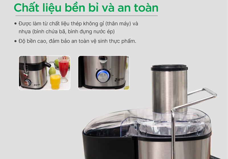 Máy ép trái cây nhanh Zetsu Z-11 - Hàng chính hãng