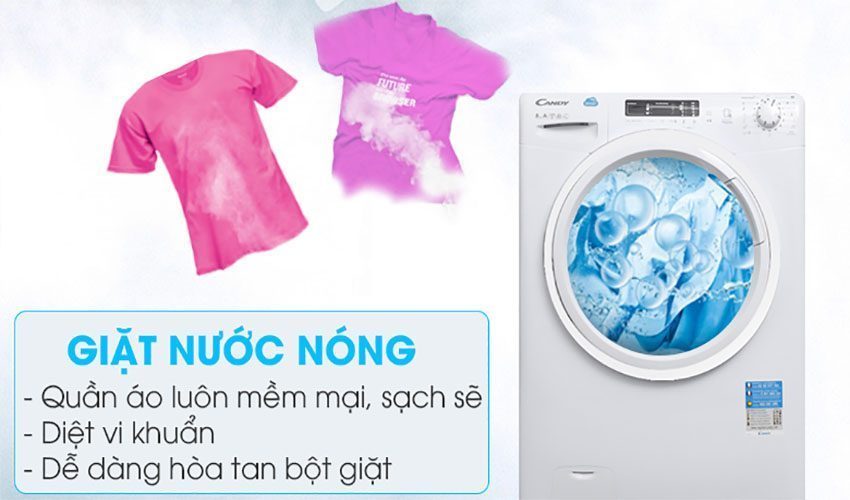 Máy giặt Candy HCS-1282D3Q/1-S - Hàng chính hãng