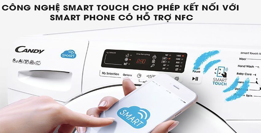 Máy giặt Candy HCS-1282D3Q/1-S - Hàng chính hãng