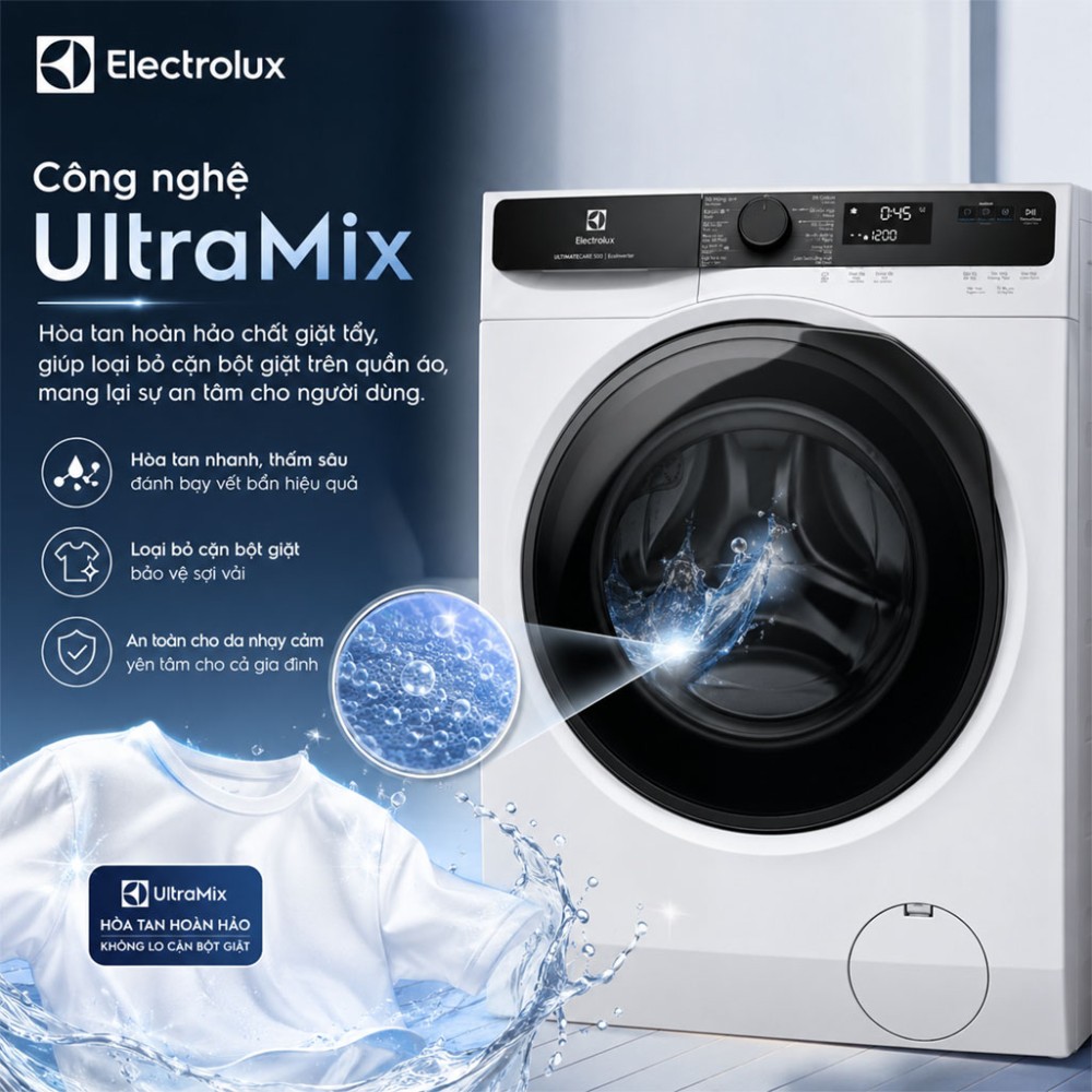Máy giặt Electrolux UltimateCare 500 Inverter 13 kg EWF1343P5WC - Hàng chính hãng