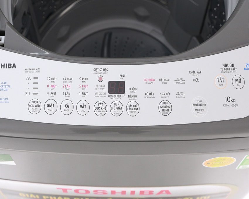 Máy giặt cửa trên Toshiba AW-H1100GV(SM) - Hàng chính hãng