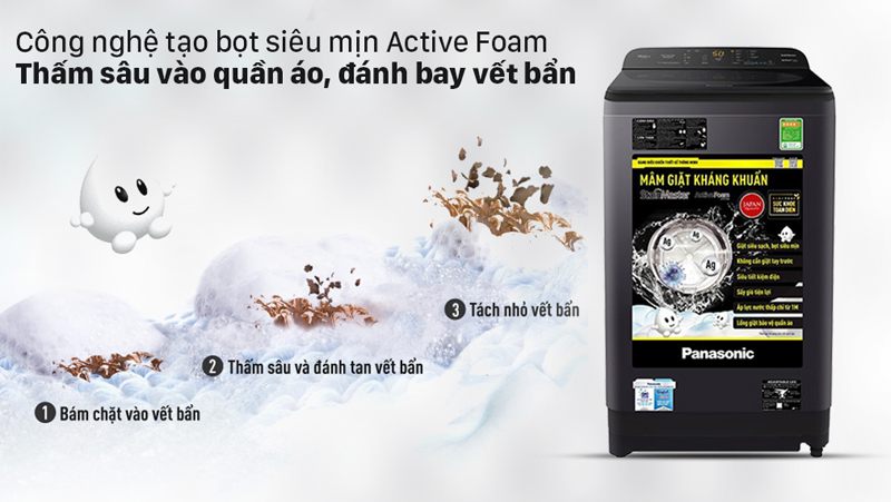 Máy giặt Panasonic 10 Kg NA-F100A9BRV  - Hàng chính hãng
