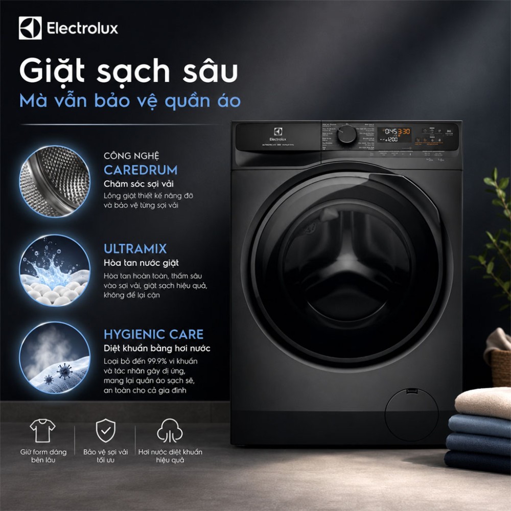Máy giặt sấy Electrolux UltimateCare 500 Inverter 13 kg EWW1343P5SC - Hàng chính hãng
