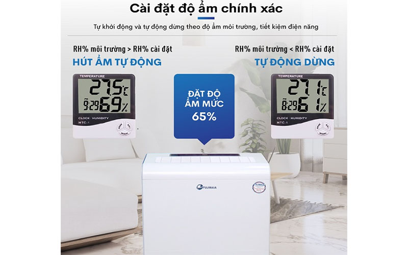 Máy hút ẩm công nghiệp Fujihaia DH55BL - Hàng chính hãng